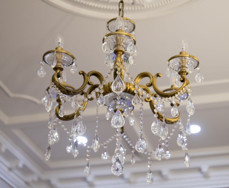 Repaired Crystal Chandelier